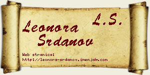 Leonora Srdanov vizit kartica